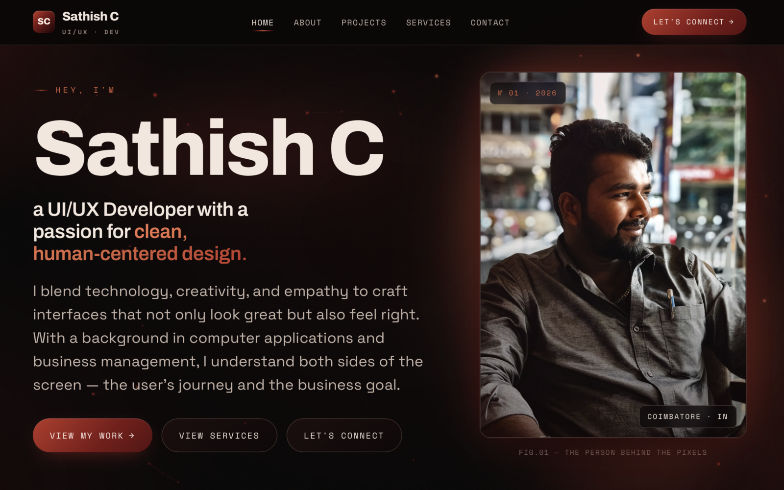 Sathish C website preview