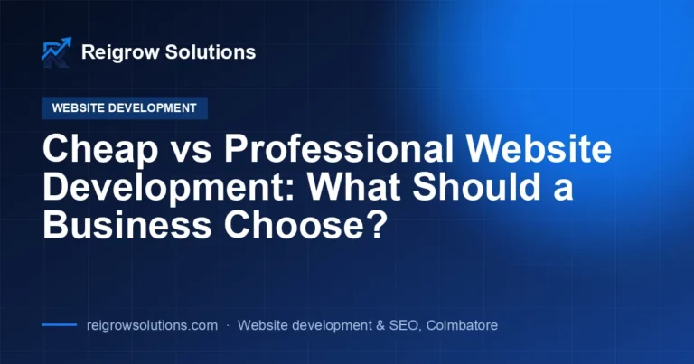 Cheap vs Professional Website Development: What Should a Business Choose?