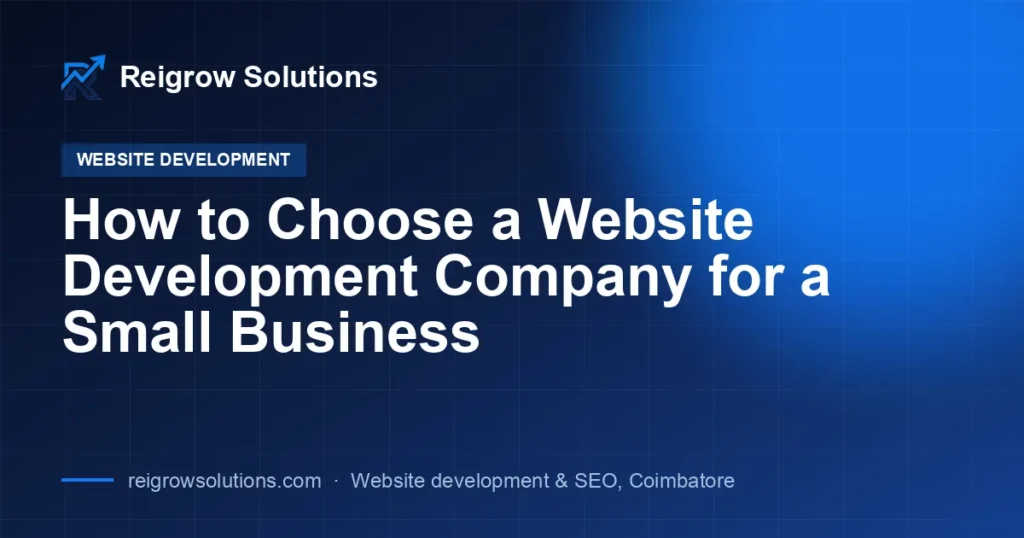 How to Choose a Website Development Company for a Small Business