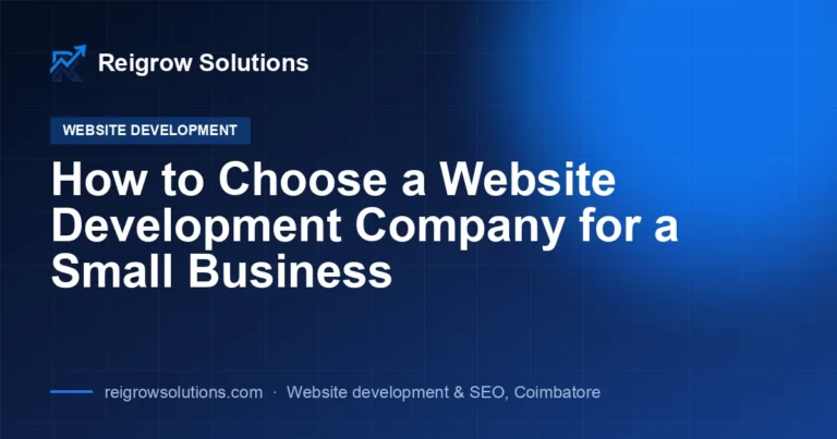 How to Choose a Website Development Company for a Small Business