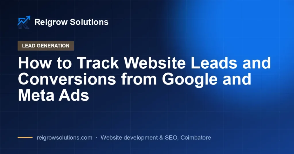 How to Track Website Leads and Conversions from Google and Meta Ads